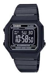 Casio Vintage B650WB 1BDF Black Digital Dial Black Stainless Steel Band D199