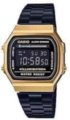 Casio Vintage Digital Black Dial Unisex A168WEGB 1BDF D148