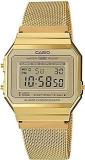 Casio Vintage Digital Gold Dial And Band Stainless Steel Unisex Watch A700WMG 9ADF D171