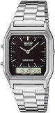 Casio Vintage Series Analog Digital Black Dial And Band Men's Stainless Steel Watch AQ 230A 1DMQ