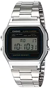 Casio Vintage Series Digital Grey Small Rectangle Dial Unisex Watch A 158WA 1Q