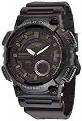 Casio Youth Combination Analog Digital Black Dial Men's Watch AEQ 110W 1BVDF