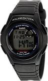 Casio Youth Digital Grey Round Unisex Watch F 200W 1AUDF