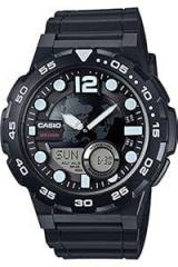 Casio Youth Series Analog Digital Black Dial Men's Watch AEQ 100W 1AVDF AD204