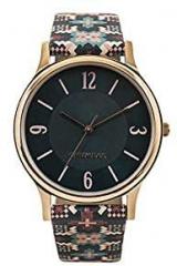 Chumbak Ethnic Touch Printed Strap Black Wrist Watch