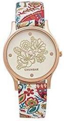 Chumbak Teal Abstract Peacock Wrist Watch