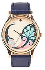 Chumbak Urban Feathers Watch Watch for Women, Analog Strap Watch, Metal Dial, Ladies Wrist Watch, Casual Watch for Girls