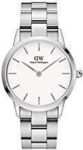 Daniel Wellington Iconic Link 36 mm White Dial Silver Unisex Watch