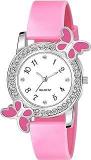 Diamond Studed Plastic Band Girls And Ladies Analog Watch For Women BF