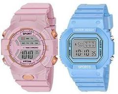 Digital Boy's and Girl's Watch Pack of 2 DIGI 07 08 VAR 5 Grey Dial Multicolour Strap