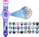 Digital Unisex Child Watch Multicolour Dial Multi Colored Strap