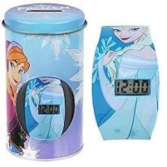 Disney Digital Unisex Child Watch Blue Dial Multi Colored Strap