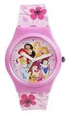 Disney Princess for Kids Round Analogue Wrist Watch | Birthday Gift for Boys & Girls Age 3 to 12 Years Princess Friends Pink