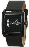 DK Round Shape Numeric Hands Analogue Black Dial Unisex Watch FST 0002