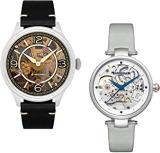 Earnshaw Baron & Charlotte Analog Silver Dial Unisex's Watch ES 8231 SET 01