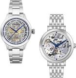 Earnshaw Baron & Nightingale Analog Silver Dial Unisex's Watch ES 8229 SET 01