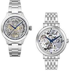 Earnshaw Baron & Nightingale Analog Silver Dial Unisex's Watch ES 8229 SET 01