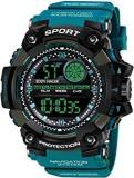 EDDY HAGER Black & Blue Digital Sports Analog Digital Watch For Men EH 807