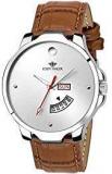 Eddy Hager Sliver Round Dial Day And Date Men's Watch_Eh 140 Br