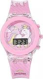 Emartos Kids Digital Led Glowing Light Unicorn Pink Watch For Girls Kids [ 3 7 Year]