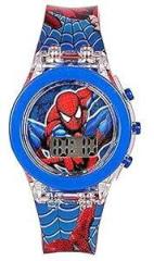 Emartos Spiderman Digital Kids Watches for Boys red Colored Strap [3 7 Years]