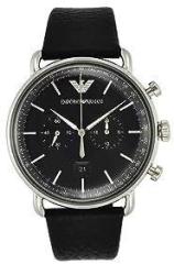 Emporio Armani Aviator Analog Black Dial Men's Watch AR11143