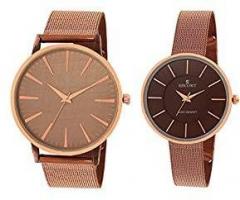 Escort Analog Brown Dial Unisex's Watch E 2650 7088 7101 BRNM