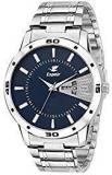 Espoir Analogue Stainless Steel Day and Date Blue Dial Men's Watch Latest0507