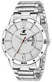 Espoir Exclusive Day & Date Display Analog White Dial Stainless Steel Men's Watch WDD0507