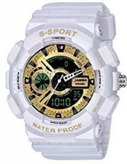 Espoir Golden Dial Boy's and Men's Watch WhiteShock9094 5