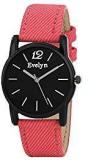 Evelyn Analogue Black Dial Girl's Watch