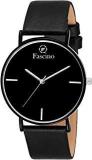 Fascino Analogue Men's Watch Black Dial Black Colored Strap