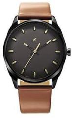 Fastrack After Dark Analog Mens Brown Dial Leather Strap Watch for Guys NS3273NL03