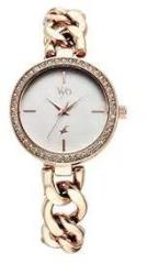 Fastrack Alloy Analog Rose Gold Dial Women Watch Fv60026Wm01W, Rose Gold Band