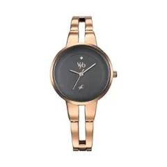 Fastrack Alloy Analog Rose Gold Dial Women Watch Fv60035Wm01W, Rose Gold Band