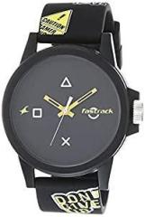 Fastrack Analog Black Dial Unisex Adult Watch 68012PP05