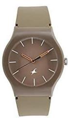 Fastrack Analog Brown Dial Unisex Adult Watch 9915PP54