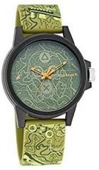 Fastrack Analog Green Dial Unisex Adult Watch 68012PP04