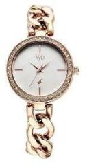 Fastrack Analog Rose Gold Dial Women's Watch FV60026WM01W