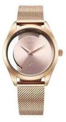 Fastrack Analog Rose Gold Dial Women's Watch FV60031WM01W