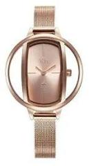 Fastrack Analog Rose Gold Dial Women's Watch FV60037WM01W