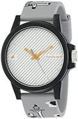 Fastrack Analog White Dial Unisex Adult Watch 68012PP06