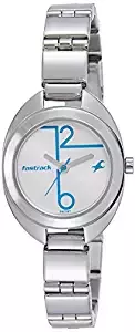 Fastrack Analog White Dial Women's Watch NK6125SM02