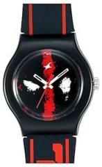 Fastrack Deadpool Quartz Analog Bicolour Dial Silicone Strap Unisex Black Watch NS9915PP76