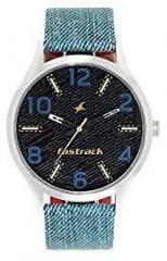 Fastrack Denim Analog Black Dial Men's Watch 3184SL02/NN3184SL02