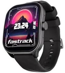 Fastrack FS1 Pro Smartwatch|1.96 inch Super AMOLED Arched Display with High Resolution of 410X502|Singlesync BT Calling|Nitrofast Charging|110+ Sports Modes|200+ Watchfaces, Black