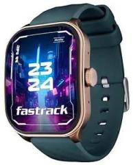 Fastrack FS1 Pro Smartwatch|1.96 inch Super AMOLED Arched Display with High Resolution of 410X502|Singlesync BT Calling|Nitrofast Charging|110+ Sports Modes|200+ Watchfaces, Teal