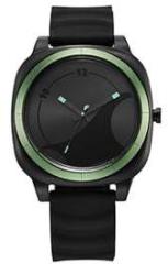 Fastrack Hype All Black Quartz Analog Black Dial with Black Silicone Strap Watch for Unisex 68034PP06W