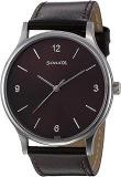 Fastrack Leather Sonata Quartz Analog Brown Dial Watch For Men 77105Sl10, Band Color:Brown