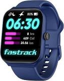 Fastrack Limitless FS1 1.95 inch Biggest Display with BT Calling| in Built Alexa|100+ Sport Modes with AI Coach|Stress Monitor|24 * 7 HRM| Upto 5 Day Battery|Fashion Smart Watch Blue